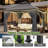 10 Ft. W X 10 Ft. D Outdoor Gazebo With Double Roof, Spacious Canopy With Netting & Curtains, Perfect For Patio, Lawn & Backyard-122500947