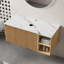 Meuble-lavabo mural 36 po avec tablettes en bois fritté