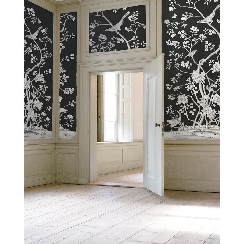 Schumacher x Mary McDonald Chinois Palais Panel, Grisaille