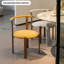 Chaise d'appoint 23,62 "à dossier solide jaune (ensemble de 2)