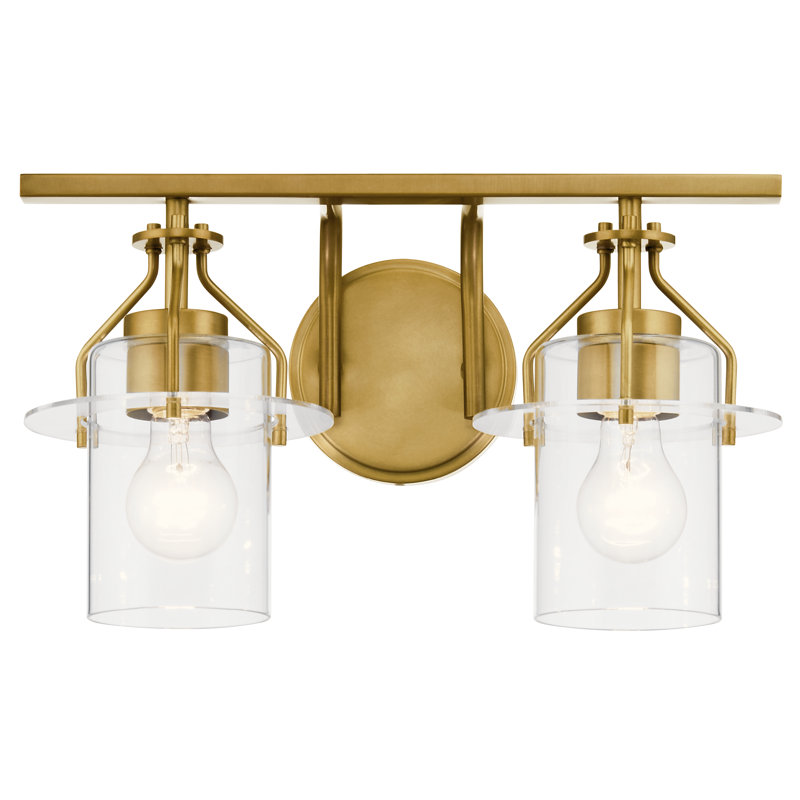 Moncrief 2 - Light Dimmable Vanity Light, Natural Brass
