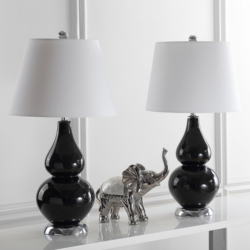 Moriarty Ceramic Table Lamp, Black