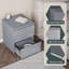 2 Drawer High Gloss Bedside Chest (FSC 100%) Bedroom Home Bedside Furniture-1633544112