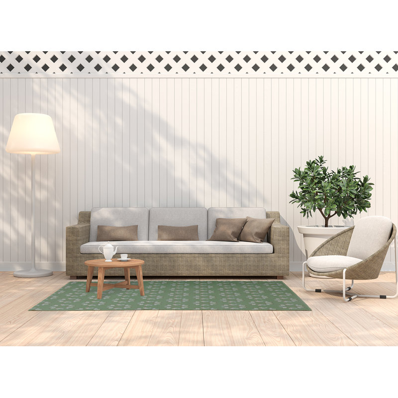 Elioth Chenille Geometric Indoor Rug, Rectangle 3' x 5'