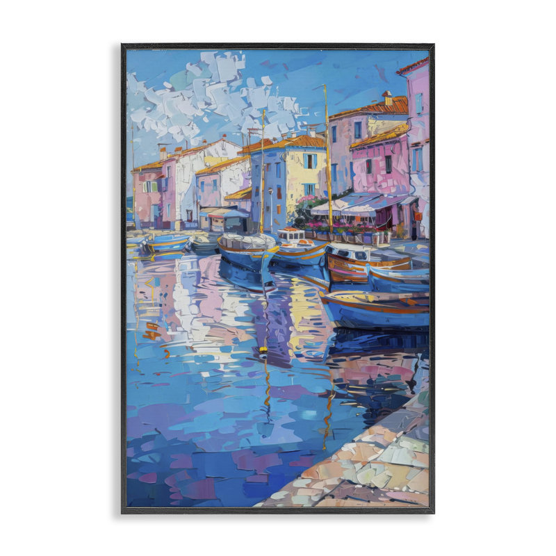 Giclée abstraite encadrée par réflexion abstraite, design LSR Design Studio, H 18 po x l 12 po, Giclée encadrée noir minuit