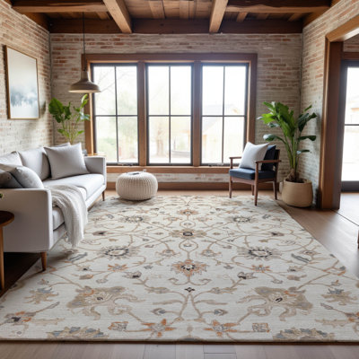 Premium Machine Washable Ducote AMF1137 Global Rug