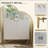 Modern 2-Door Locker Accent Cabinet With Tapered Metal Feet