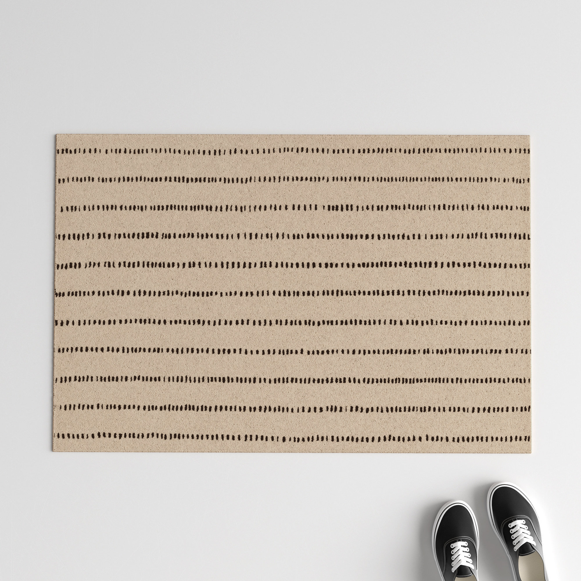 Austen Hand Tufted Wool Beige Rug, Rectangle 2' x 3'
