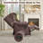 34" Wide Upholstered Manual Swivel Rocking Recliner,Set of 2-483912255