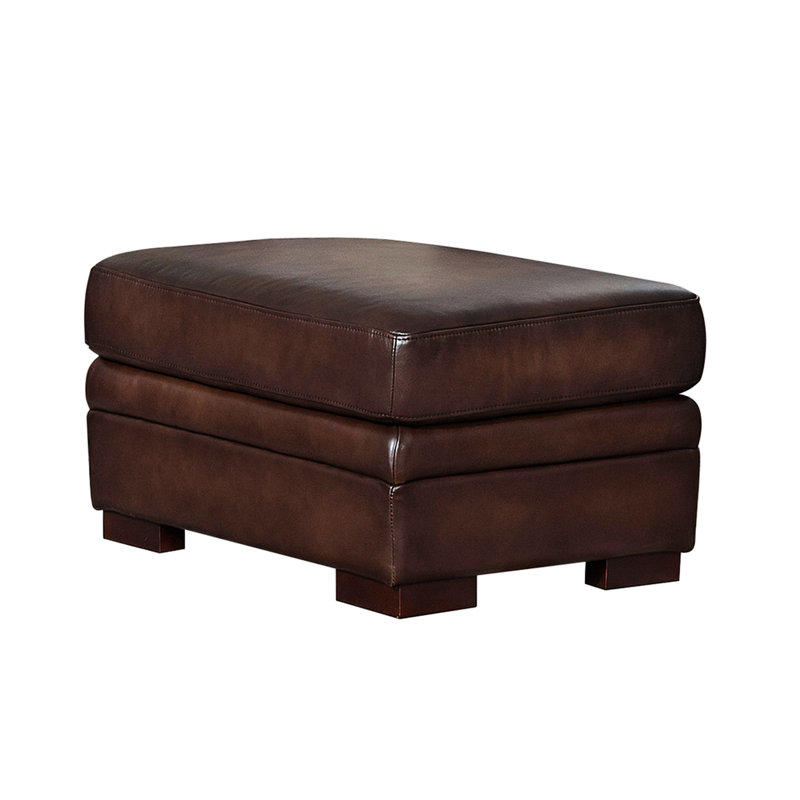 Cuir - avec rembourrage en duvet et plumes d'oie, structure en bois d'eucalyptus, siège mi-ferme, ressorts ensachés brun confortable, construction, cuir, poids de 28,34 lb,