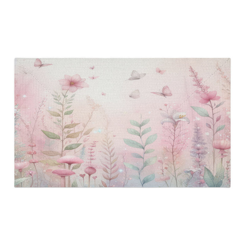Tapis tressé Whimsical Garden, Rectangulaire 3 pi x 5 pi