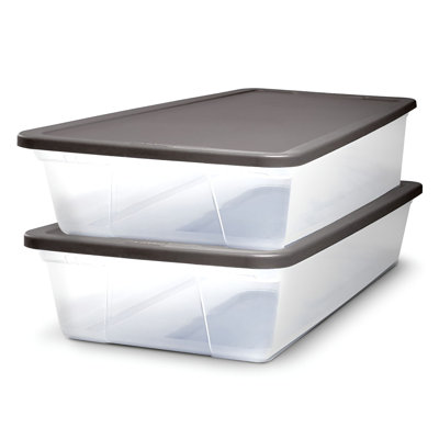 Homz Stackable Plastic Storage Container