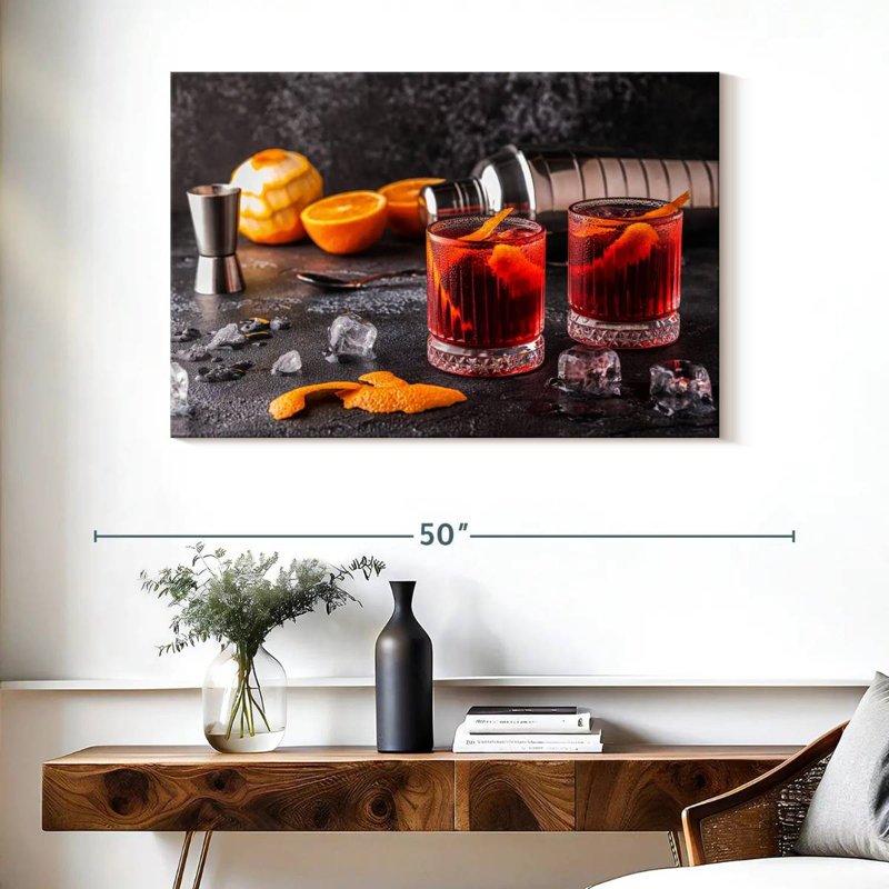Yarlin Negroni For Two, 26" H x 39" W