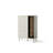 Besseris 1 Display Cabinet in Cashmere & Dark Oak - Elegant Storage with LED Lighting