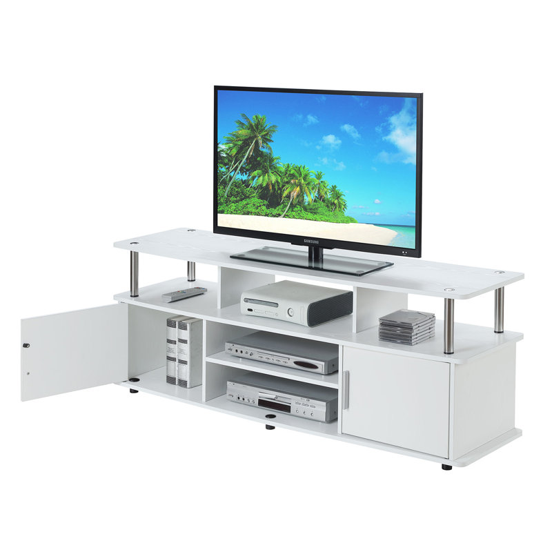 Edwin Unfinished TV Stand for TVs up to 60", White
