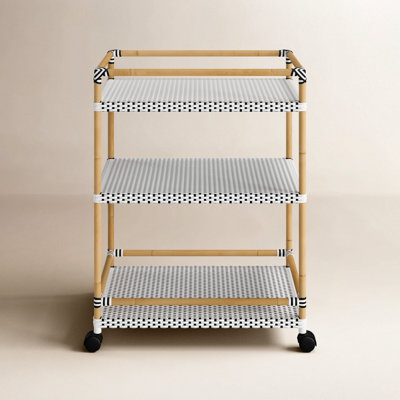 Ellie Bar Cart with Metal Outer Material by Birch Lane