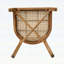 Chaise de salle à manger en bois d'acacia avec osier brun clair, durable et confortable pour l'extérieur