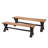 Classic Park Bench, Solid Wood Construction for Lasting Durability