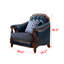 Chaise en bois massif American de 40,9 de largeur