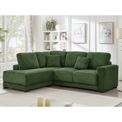 Canapé modulaire réversible en L 93 po