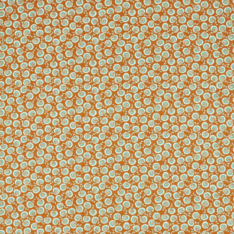 Fern Frond Fabric, Rowan Berry