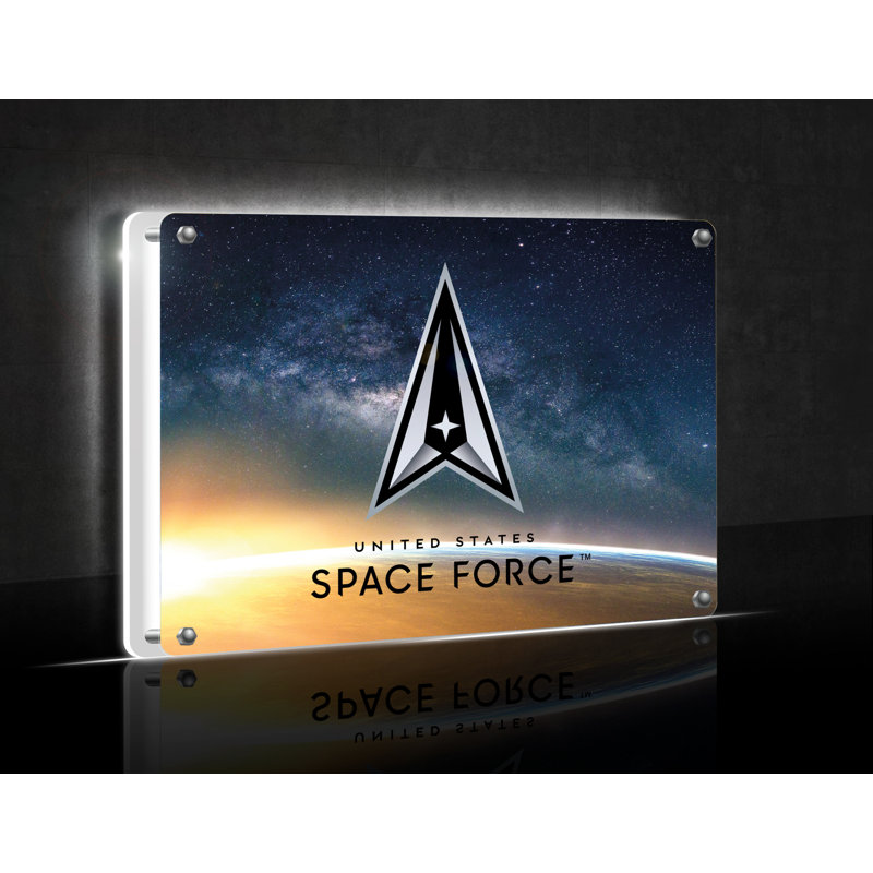 Desklite LED Decor, Rectangle, US Space Force