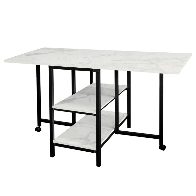 DB-2105002-1 54.9'' Rectangular Portable Folding Table, Black