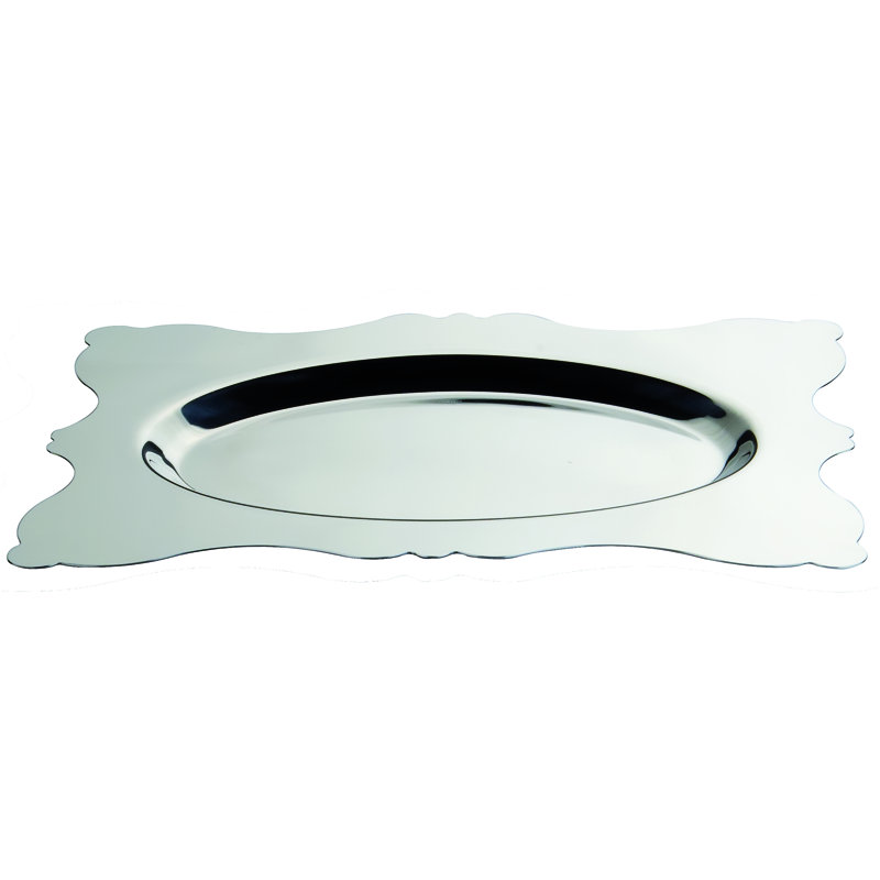 Dolce Vita Stainless Steel Tray, 13.6" H x 18.8" W x 13.6" D
