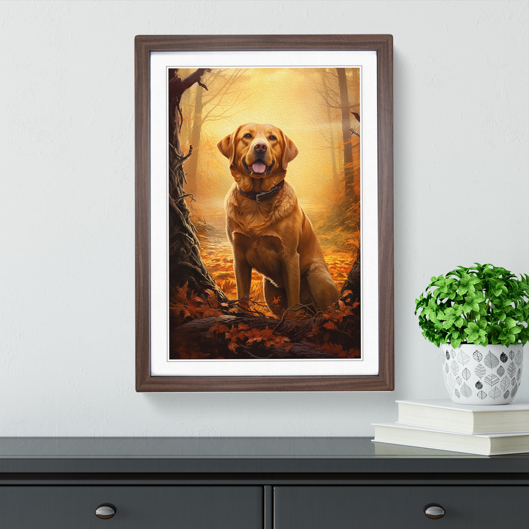 Labrador Retriever Renaissance Art - Framed Print