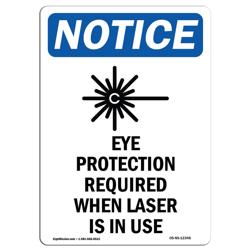 Eye Protection Required Sign
