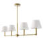Costa Wrought Iron 4-Light Linear Chandelier-40181865