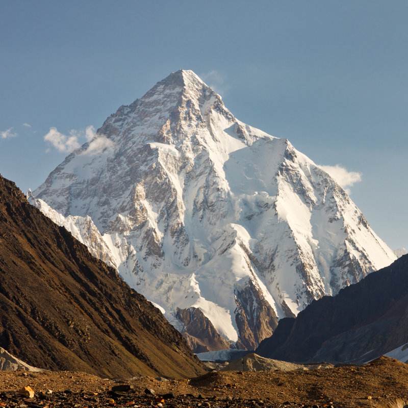 K2, Karakorum Mountains, Pakistan - Wrapped Canvas Print, 76cm H x 76cm W x 3.8cm D
