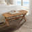 Seadrift Brown Hand-woven Water Hyacinth Accent Bench