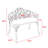 Tulip Patio Garden Bench Metal Park Bench Cast Aluminum Outdoor Furniture With Floral Rose For Patio,Park,Lawn,Yardblack Withe Cushion-617577284