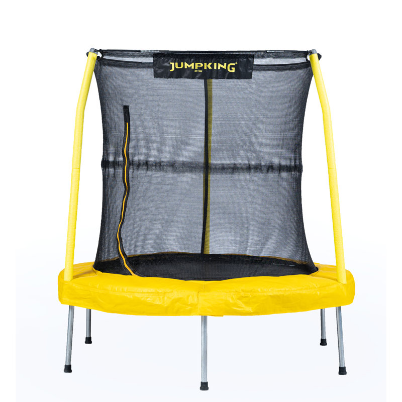 JumpKing 55-inch Yellow and Black Toddler Trampoline with Safety Net