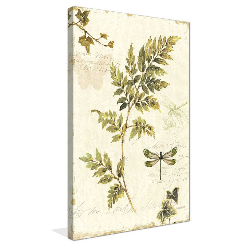 Ivies and Ferns III Crop - peinture, L 28 po x H 48 po, Toile tendue