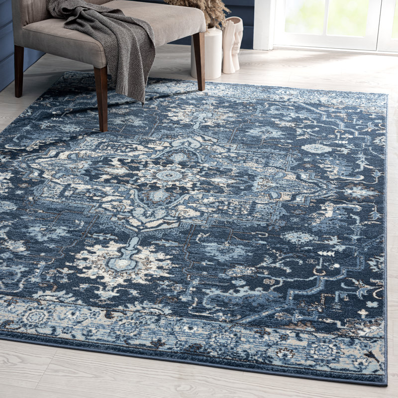 Tapis oriental bleu Eastville, Rectangle 2 pi x 3 pi