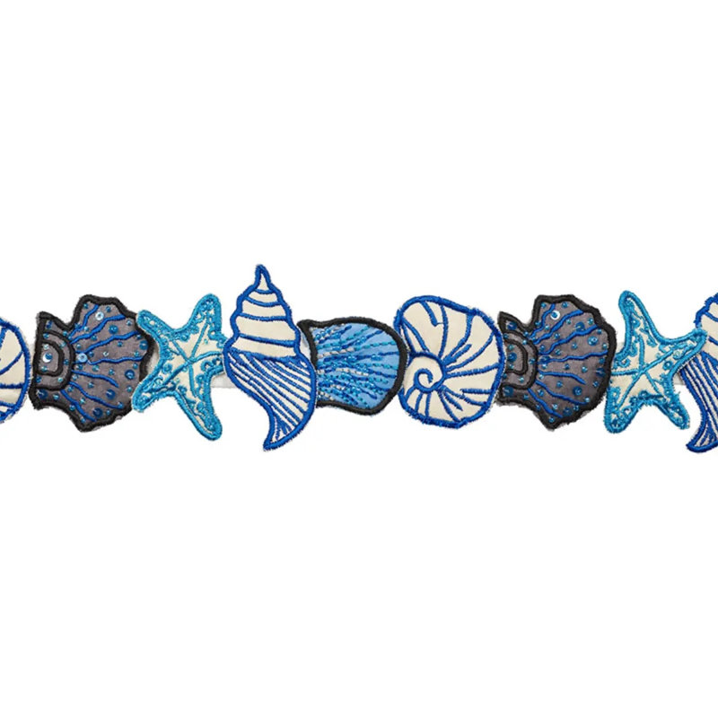 Ruban Schumacher x Johnson Hartig Sea Treasures, Bleu