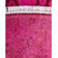 Tapis unique noué à la main rose de 8 pi 1 po x 8 pi 1 po Fine Vibrance