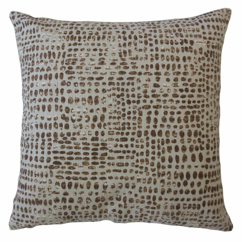 Oreiller en coton Ilyas, Vif, 22 po x 22 po