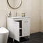 Ensemble de meuble-lavabo spacieux en céramique