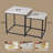 White Macaubas End Table
