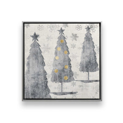 «Festive Silver Trees», reproduction sur toile