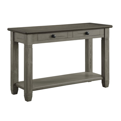 Table basse et canapé gris 1 pièce avec 2 tiroirs