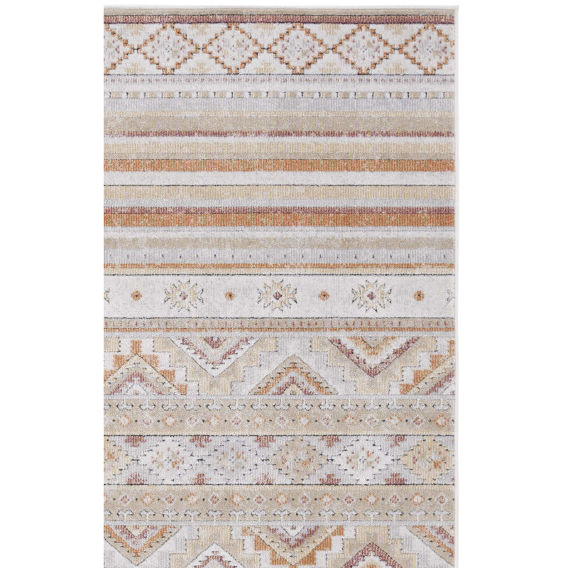 Aidelyn Performance Southwestern Indoor/Outdoor Area Rug, Square 6'7"