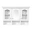 Armoire de salle de bain murale, armoire de rangement avec 3 tablettes réglables et 3 compartiments ouverts