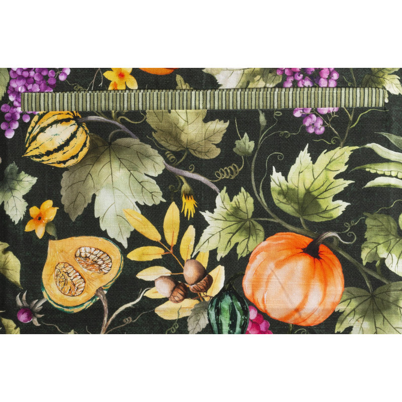 Maison d'Hermine Pumpkin Garden - Tablier vert foncé 100 % coton - 70 x 80 cm
