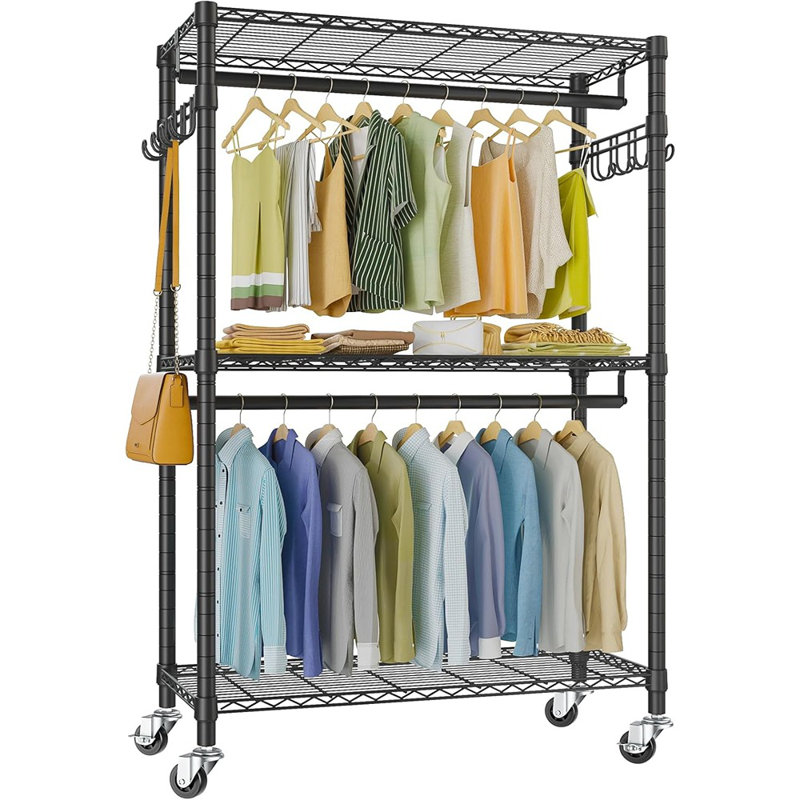 Portemanteau à vêtements 3 niveaux