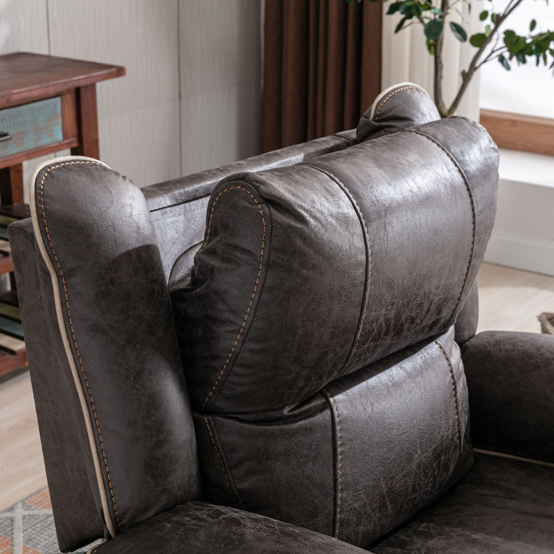 Khristina Dual Motor Power Lift Massage Recliner – 40.2" Wide Overstuffed Home Theater Seat with Heat & USB Charging