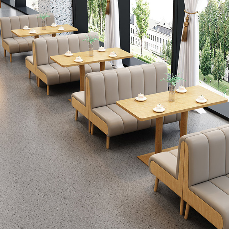 Banc de restaurant moderne et simple café, Kaki